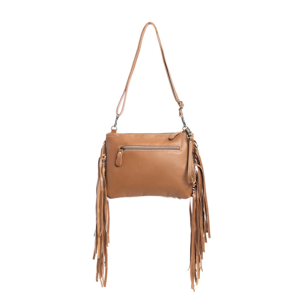 Myra Mescalaro Hill Leather & Hairon Bag - Warm Caramel