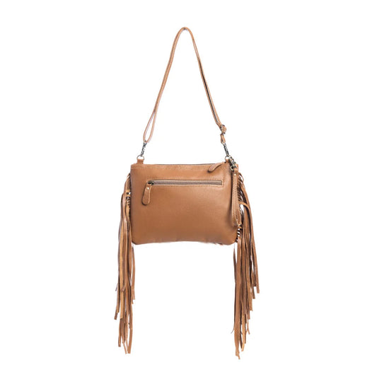 Myra Mescalaro Hill Leather & Hairon Bag - Warm Caramel