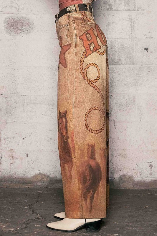Desert Run Barrel Leg Howdy Jeans