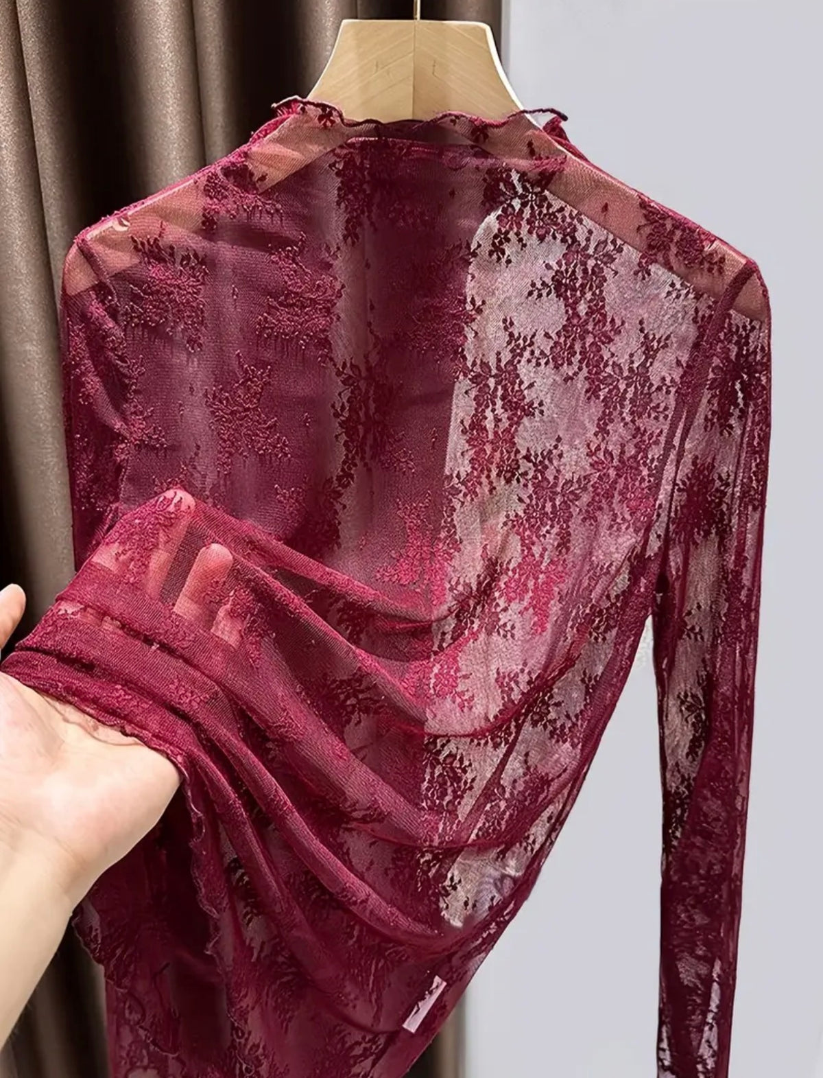 Ladies Lace Stretch Top