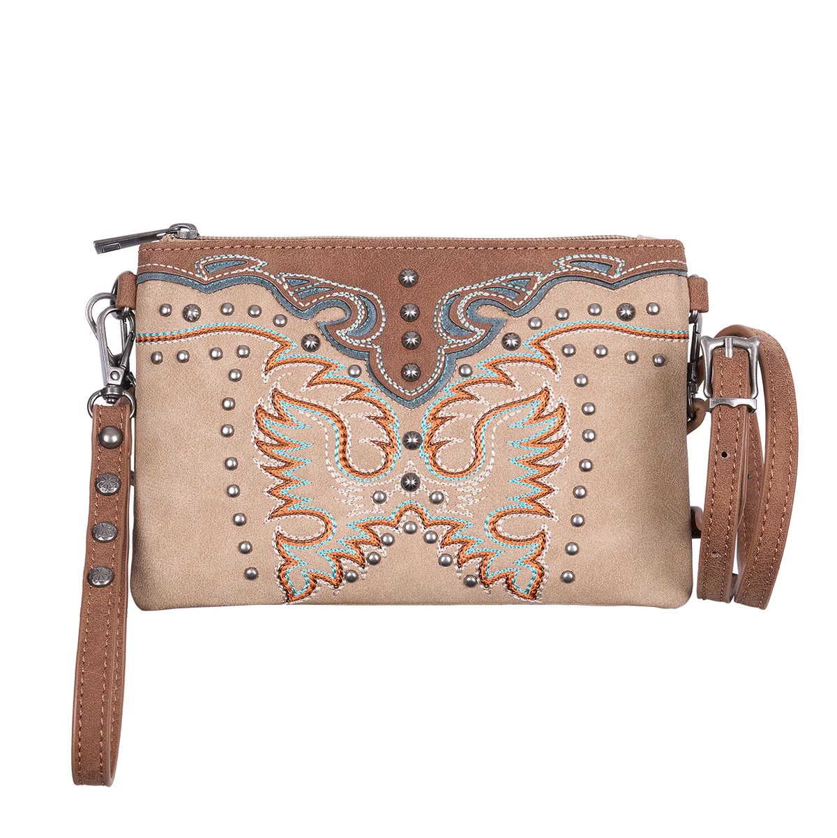 Pure Western Neve Wristlet Clutch Bag Natural/Tan
