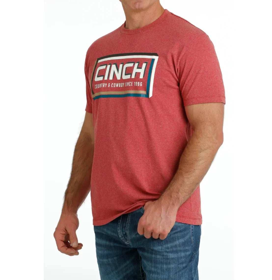 Cinch Men's Red Cowboy and Country Graphic T-Shirt
