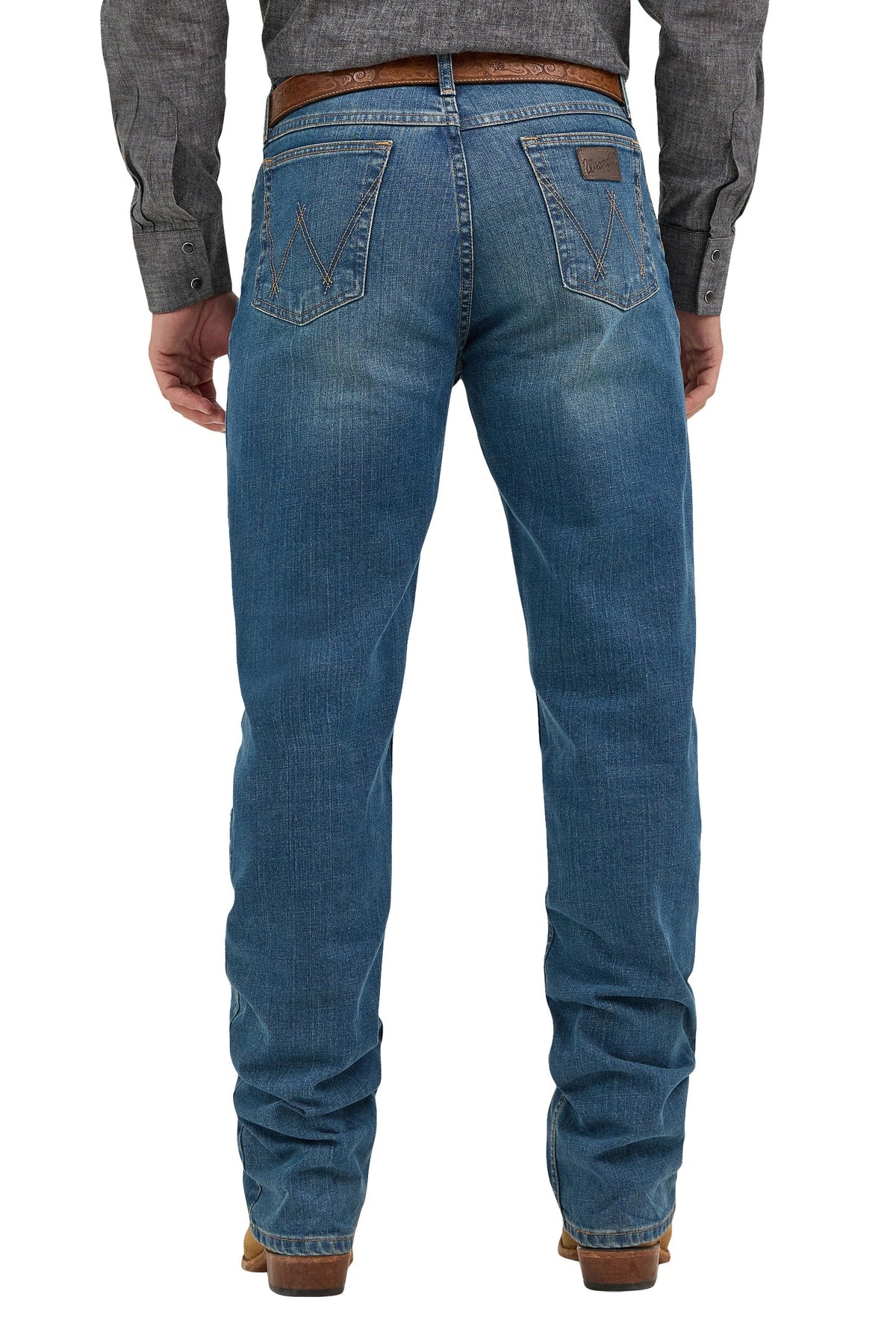 Wrangler Mens Cody Johnson 01 Competition Relaxed Fit Jean - Bluestone