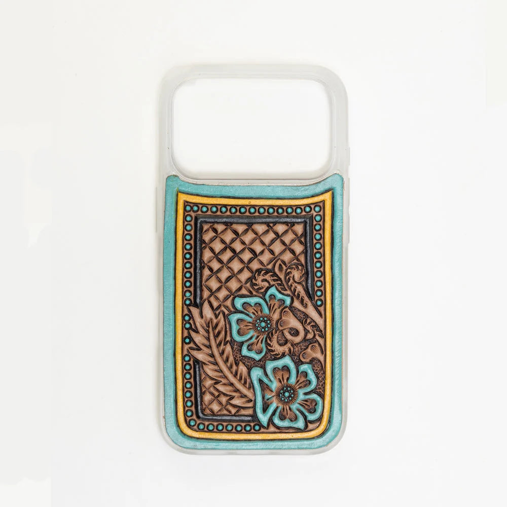 Latticeforge Handtooled iPhone 17 Pro Mobile Case