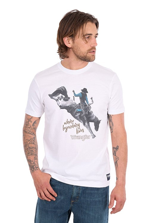 Wrangler Mens Michael SS Tee - White