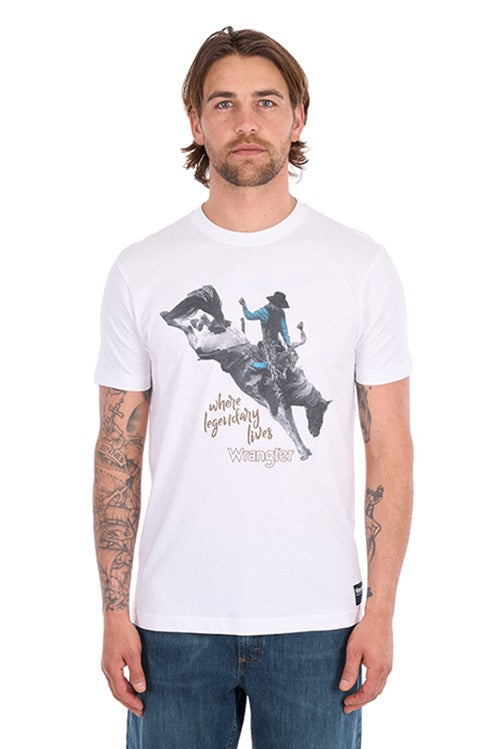 Wrangler Mens Michael SS Tee - White