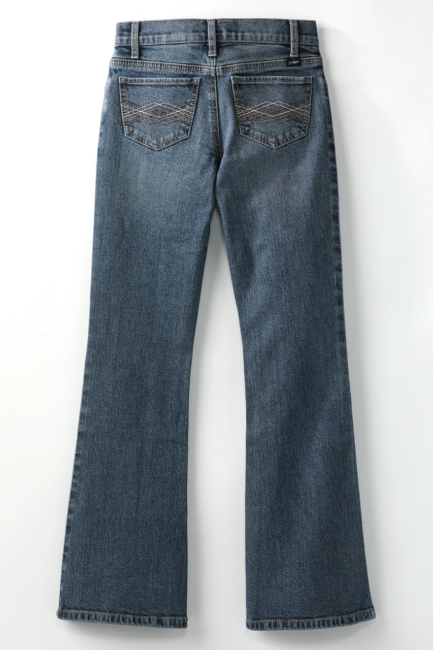 Cruel Girls' Lucy Slim Fit Mid Rise Boot Cut Jean