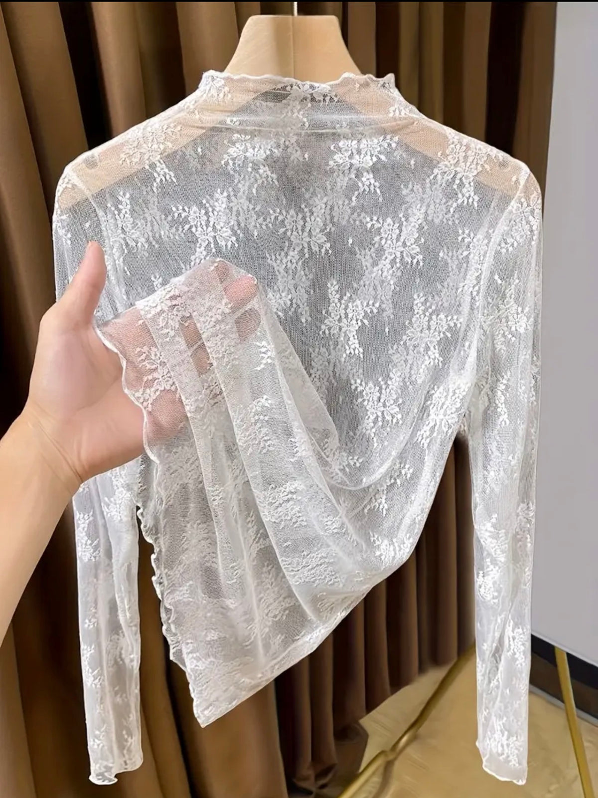 Ladies Lace Stretch Top