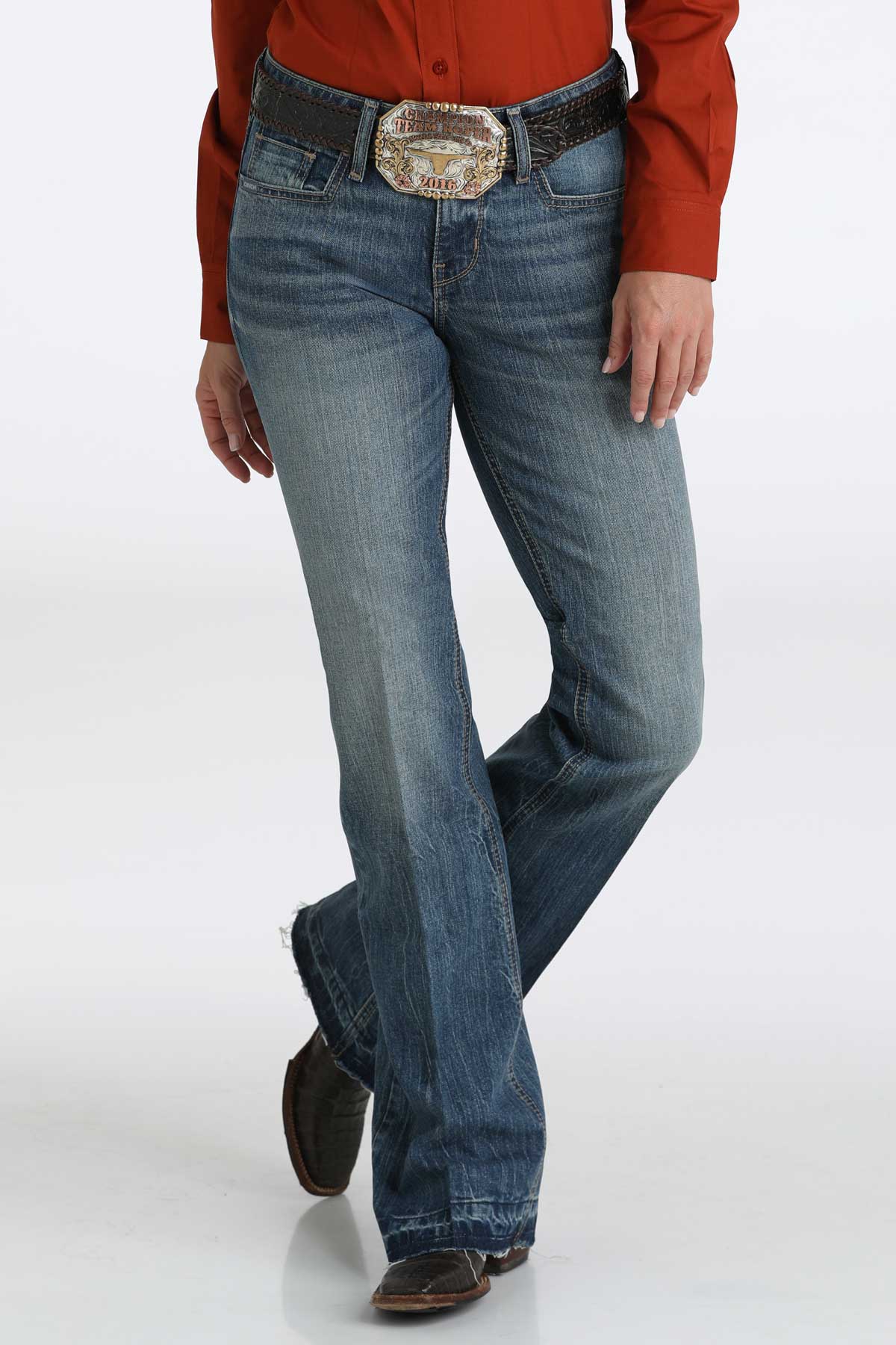 Cinch Women's Lynden Moderate Slim Fit Trouser Jeans
