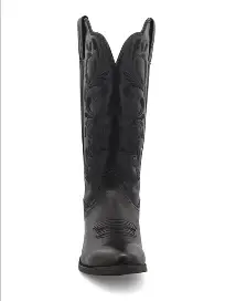 Twisted X Womens 12 Inch Western Boot - Black/Black
