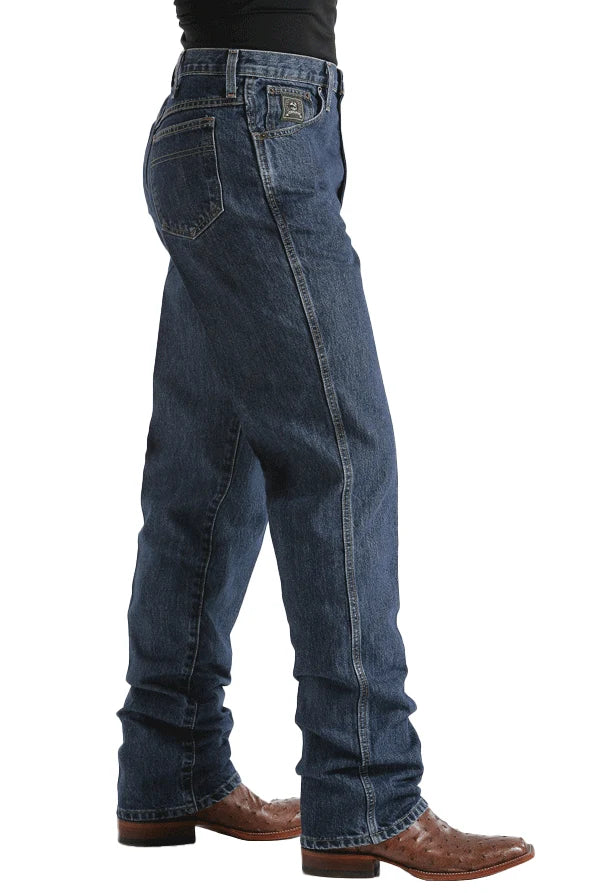 Cinch Men's Green Label Tapered Leg Jeans - Dark Stonewash