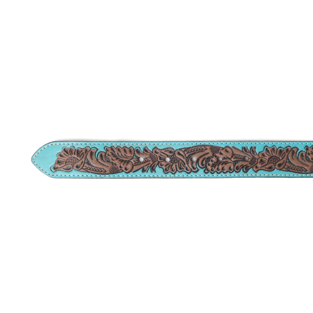Barrel Bloom Leather Belt