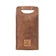 Cypress Field Hairon Leather Wine Bottle Holder in Shadow Cream Chestnut Brown