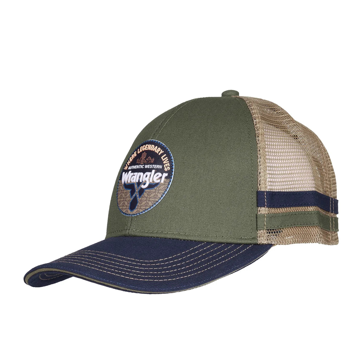 Wrangler Neil Trucker Cap - Cypress / Navy