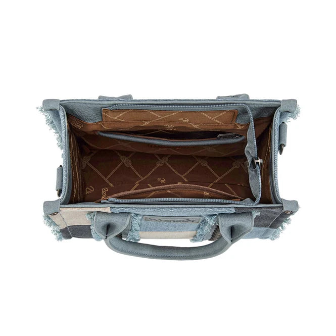 Wrangler Southwestern Freya Crossbody Bag Blue