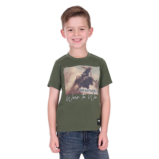 Wrangler Boys Carlos SS Tee - Cypress