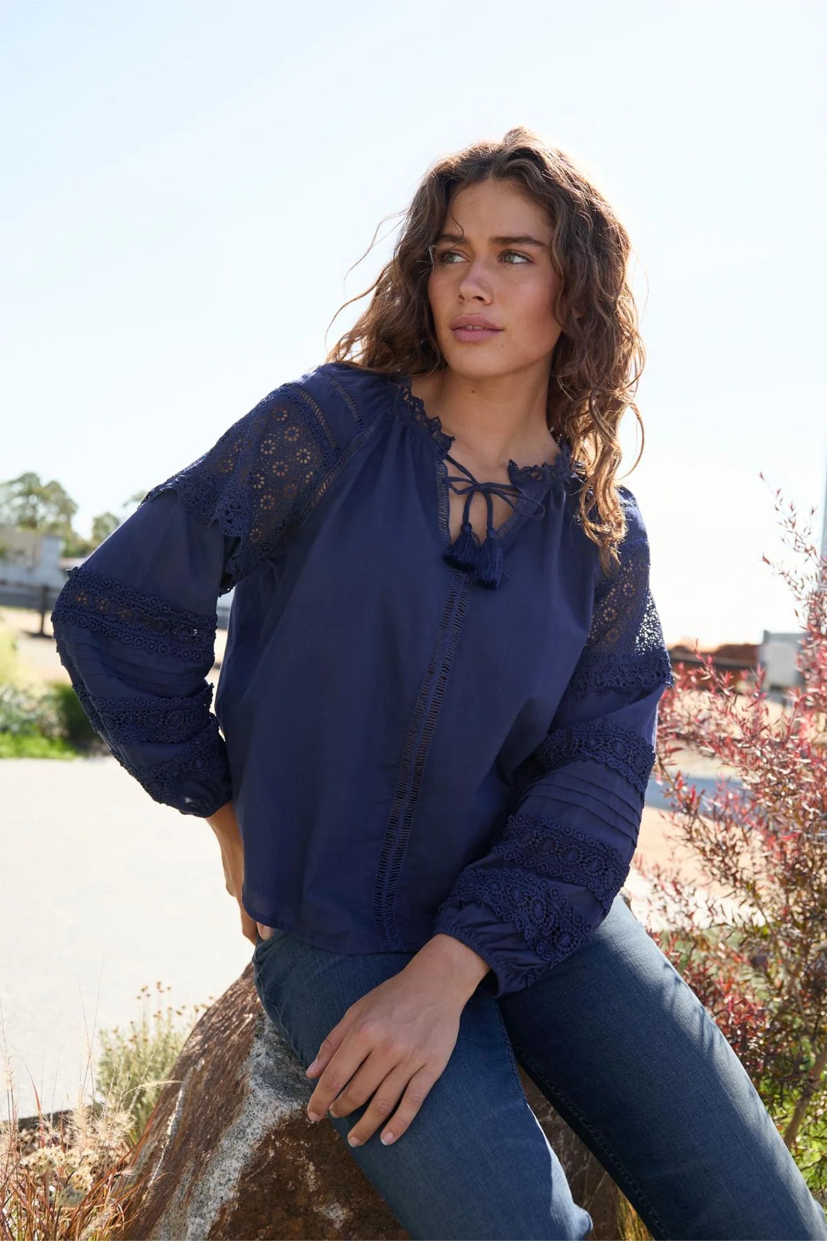 Wrangler Womens Tamara Long Sleeve Blouse