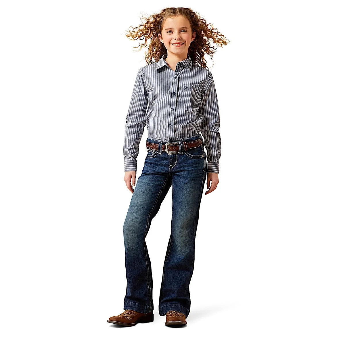 Ariat Girls' Andrea Wide Trouser Jeans