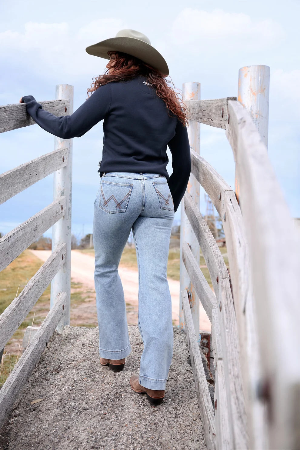 Wrangler Women's Brianna Trouser Jean – Willow 34L
