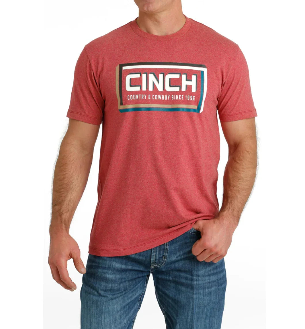 Cinch Men's Red Cowboy and Country Graphic T-Shirt
