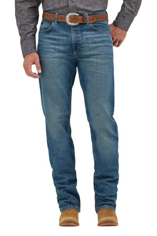 Wrangler Mens Cody Johnson 01 Competition Relaxed Fit Jean - Bluestone