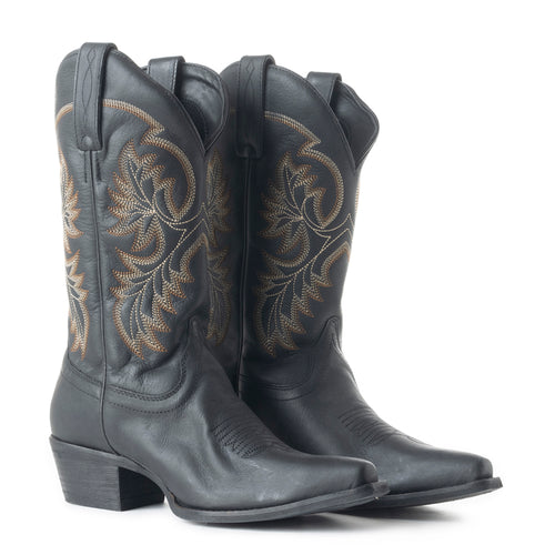 Myra Fresco Boot – Women's Black Western Leather Boot