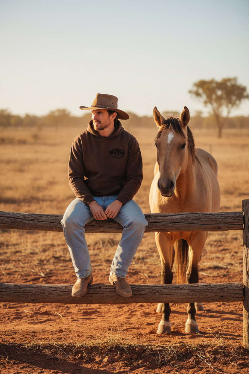 Man with horse - version 1