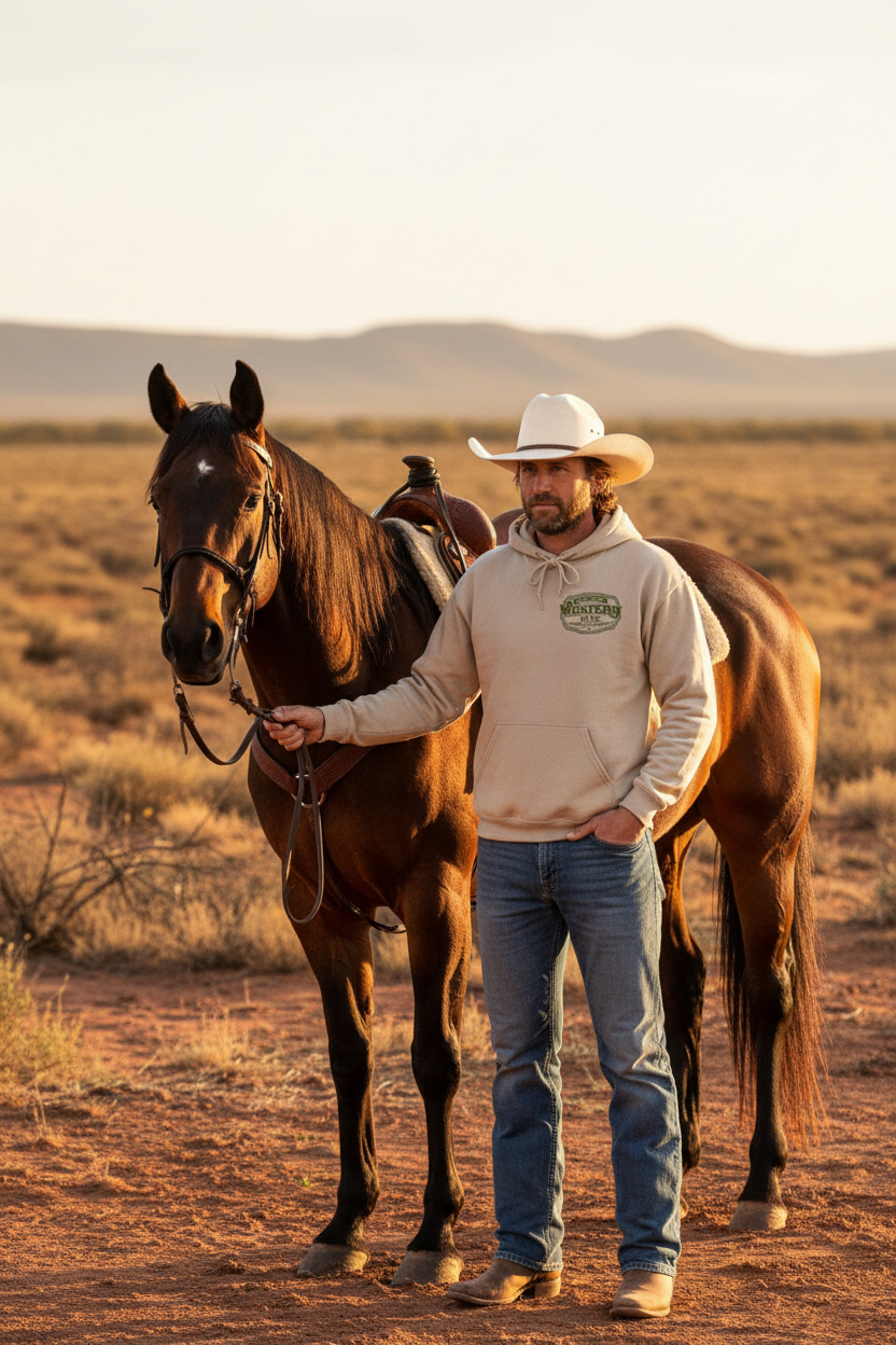 Man with horse - version 3