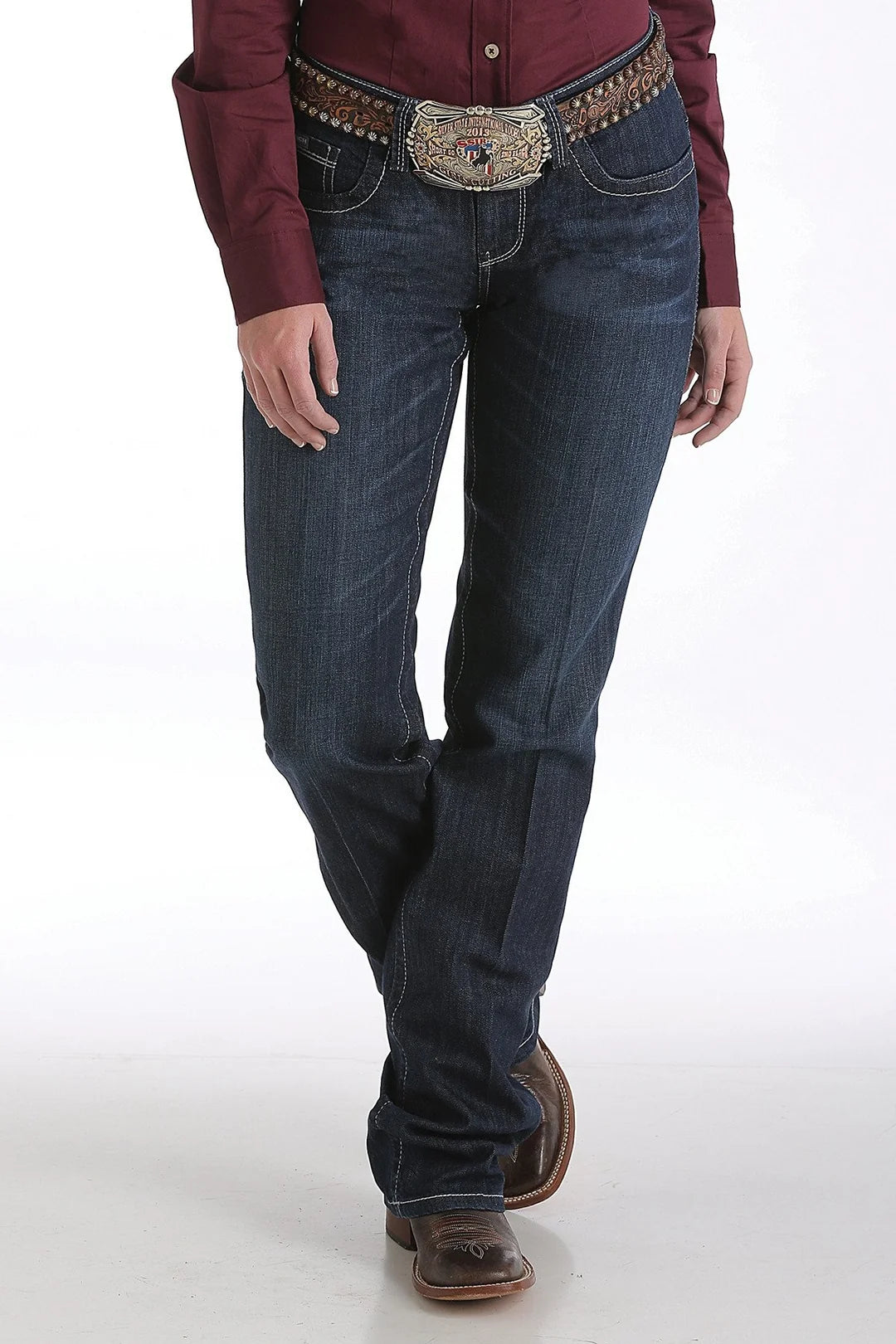 Cinch Women's Ada Relaxed Jeans - Dark Regular