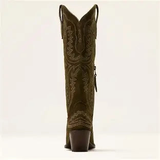Ariat Women's Casanova X Toe Western Boot - Soft Olive Suede