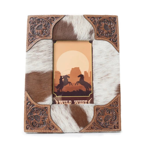 Myra Tumbleweed Trail Photo Frame – Brown & White