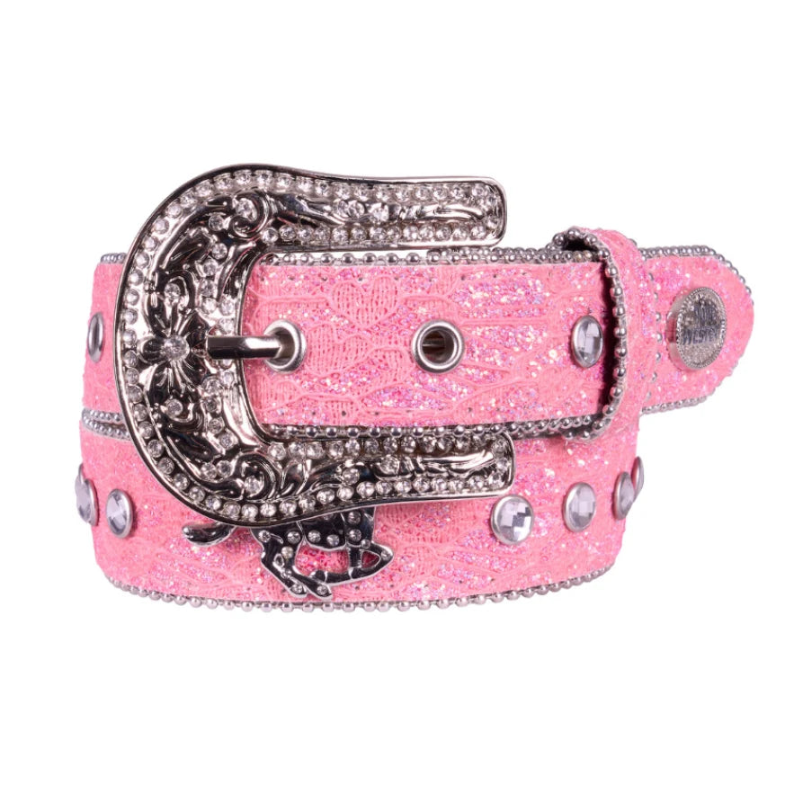Pure Western Girls Betina Belt - Hot Pink