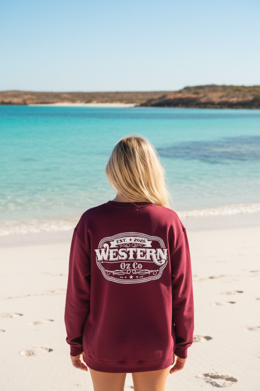 Sloppy Joe Jumper - Coral Bay - Single Logo