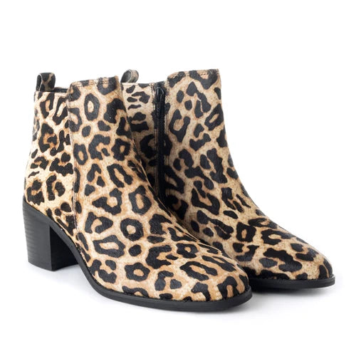 Myra Impeccable Boots – Women's Hairon Leather Booties