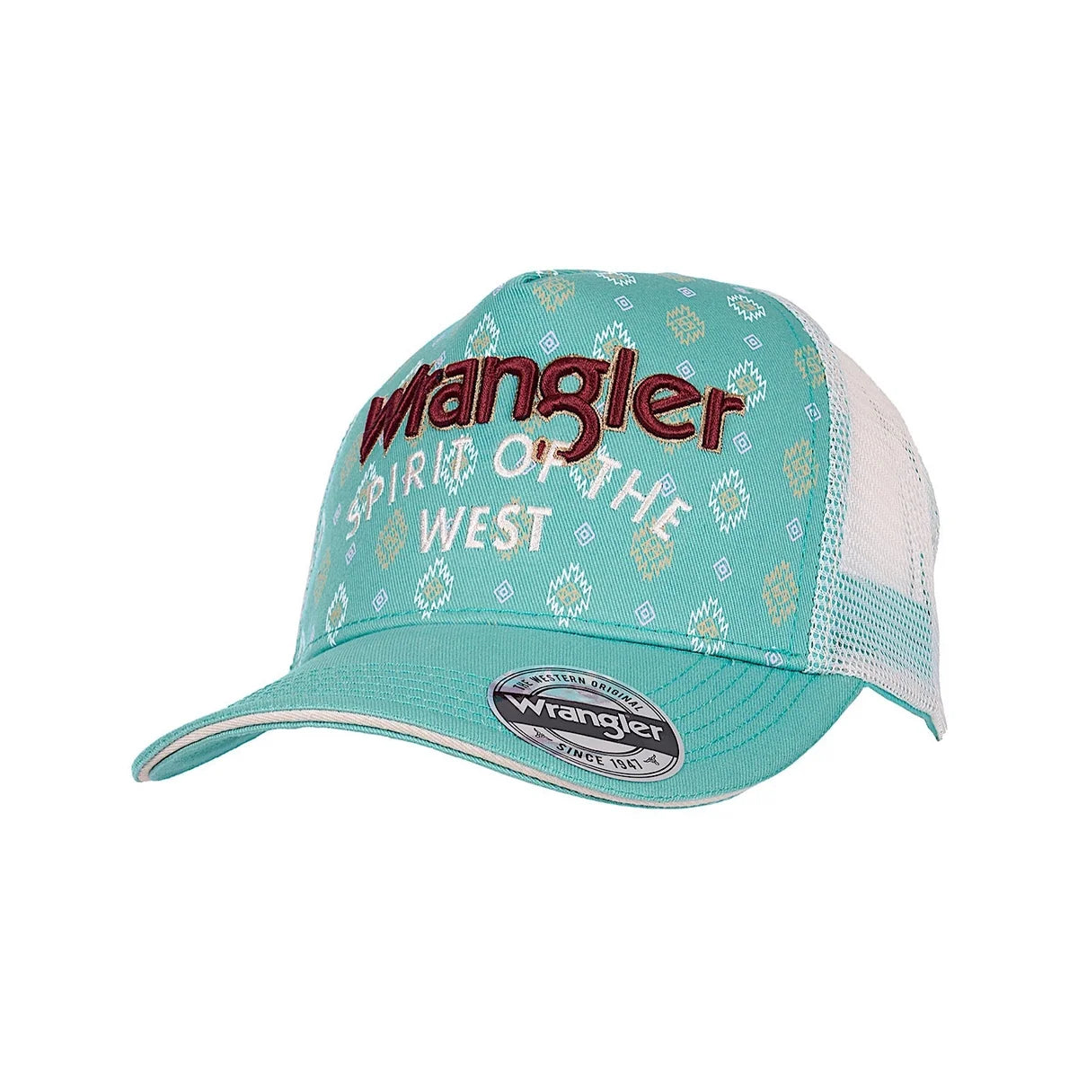 Wrangler Stevie HP Ponytail Trucker Cap - Aqua