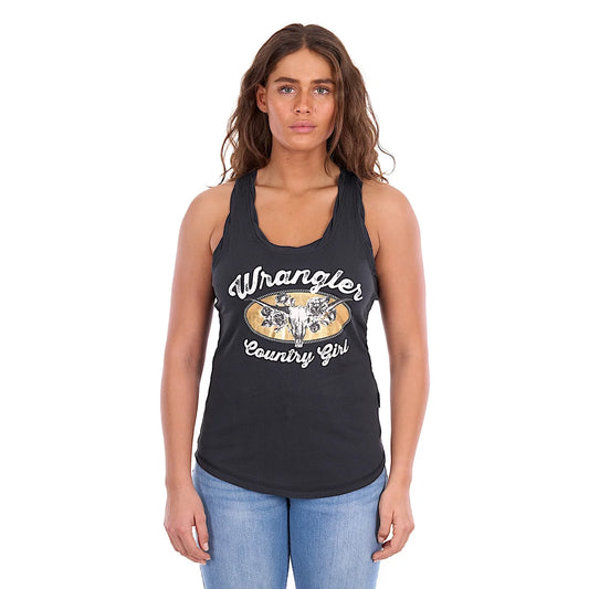 Wrangler Womens Jasmine Tank - Charcoal