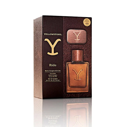 Tru Western Men's Yellowstone Ride Gift Set - Ride Cologne & Solid Cologne