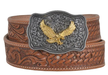 Vines Hand-Tooled Leather Women's Belt