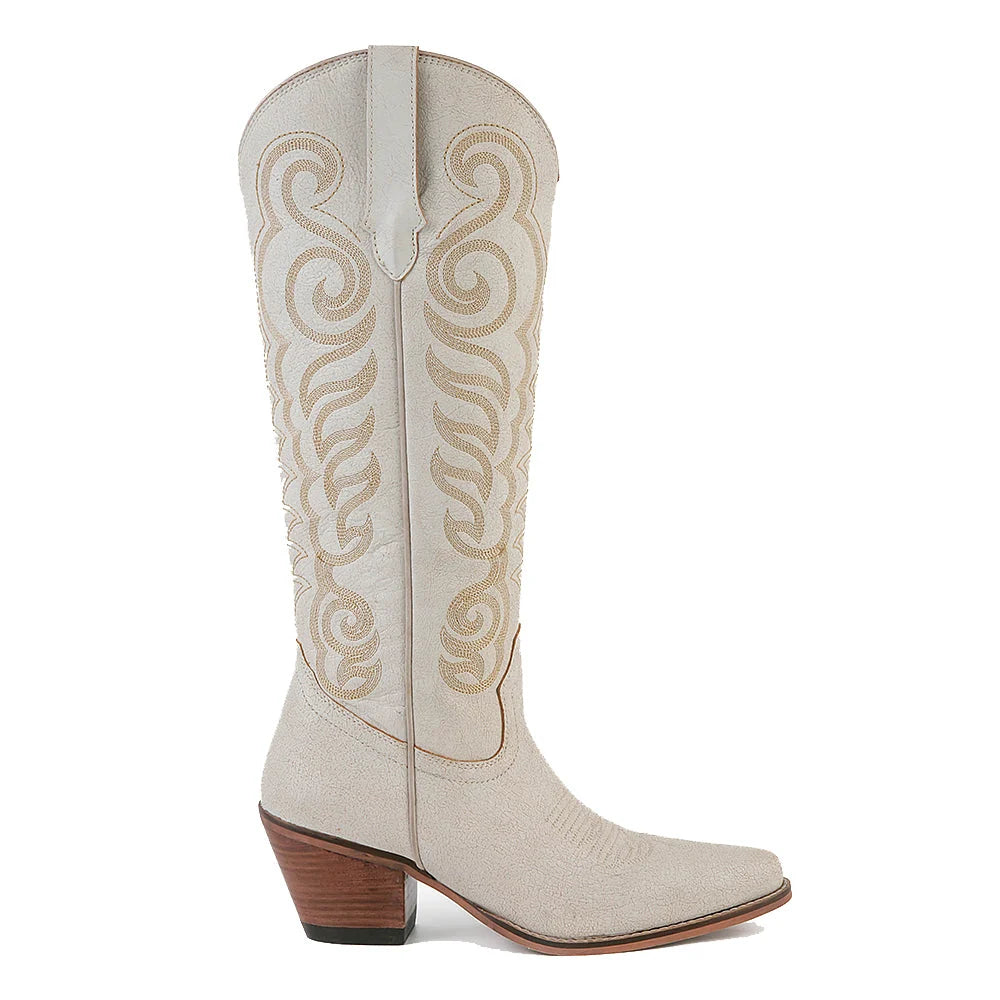 Myra Karlyla Leather Boots - Cloud Taupe