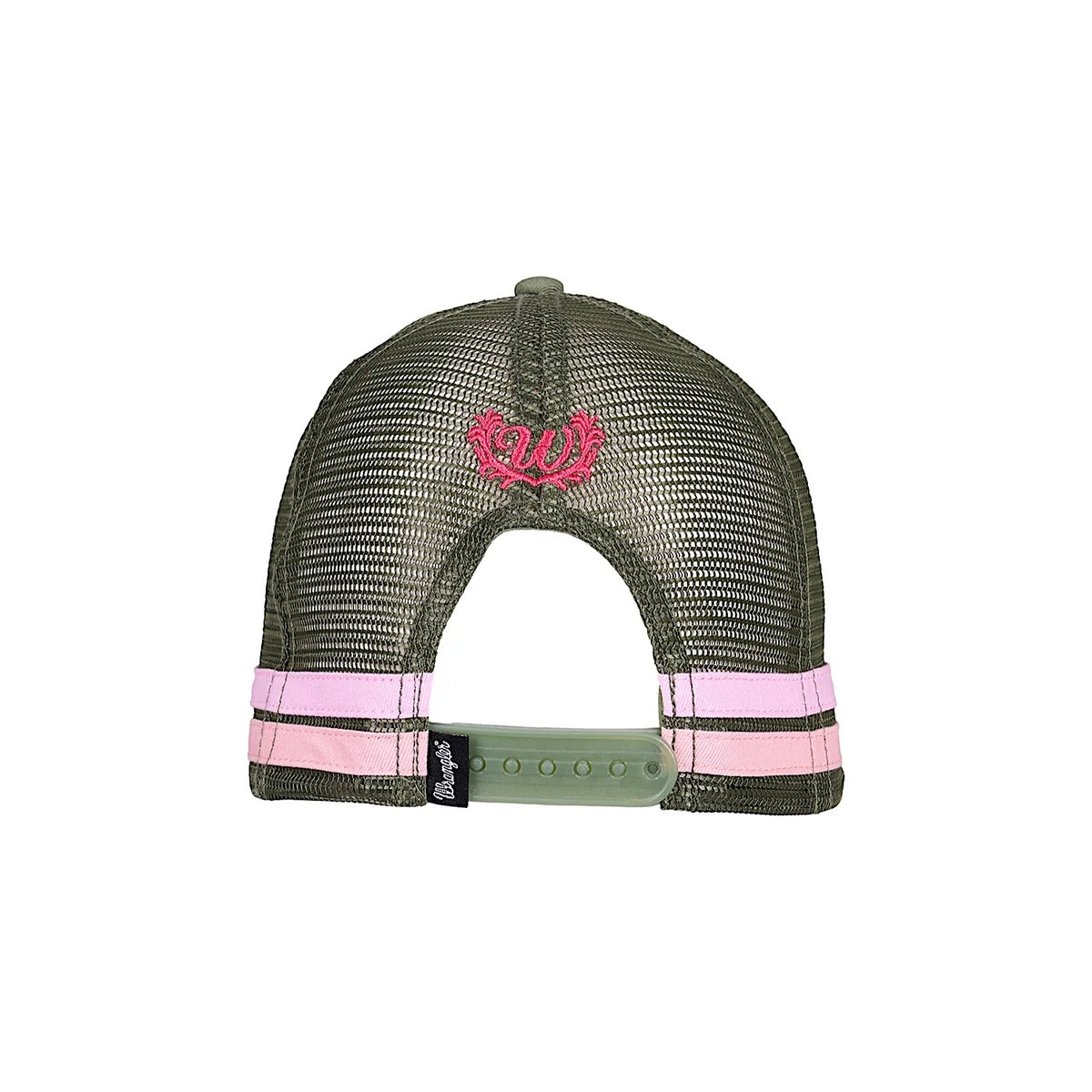 Wrangler Willa High Profile Trucker Cap - Khaki Marle / Coral